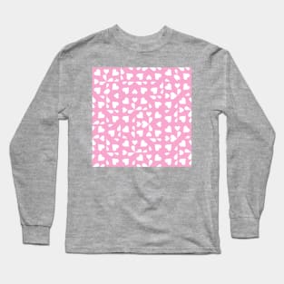 Light Pink Valentine's Checkers Long Sleeve T-Shirt